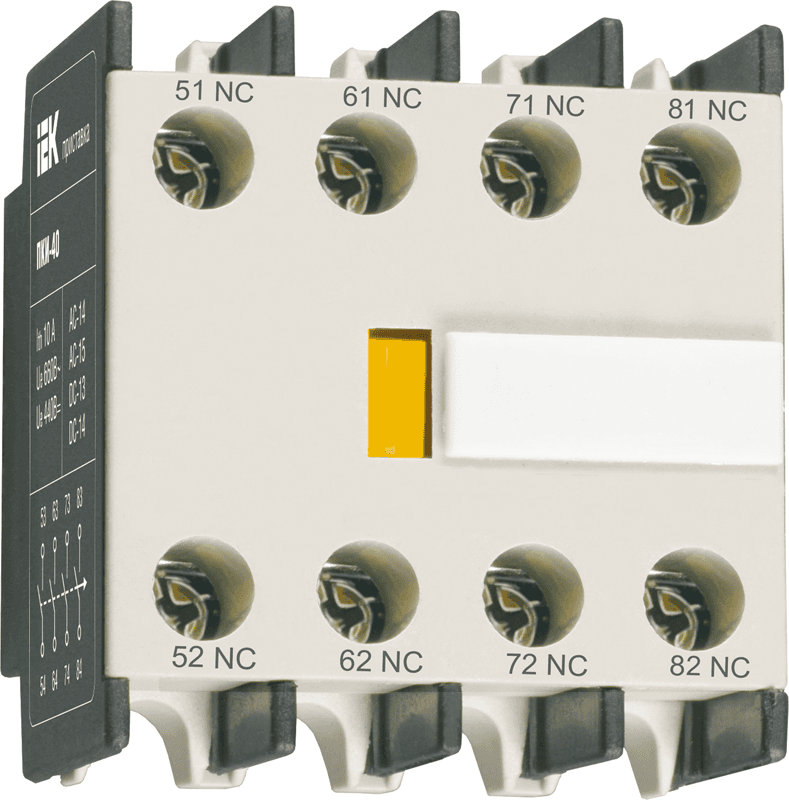 IEK Приставка ПКИ-40 доп.контакты 4з — миниатюра 2