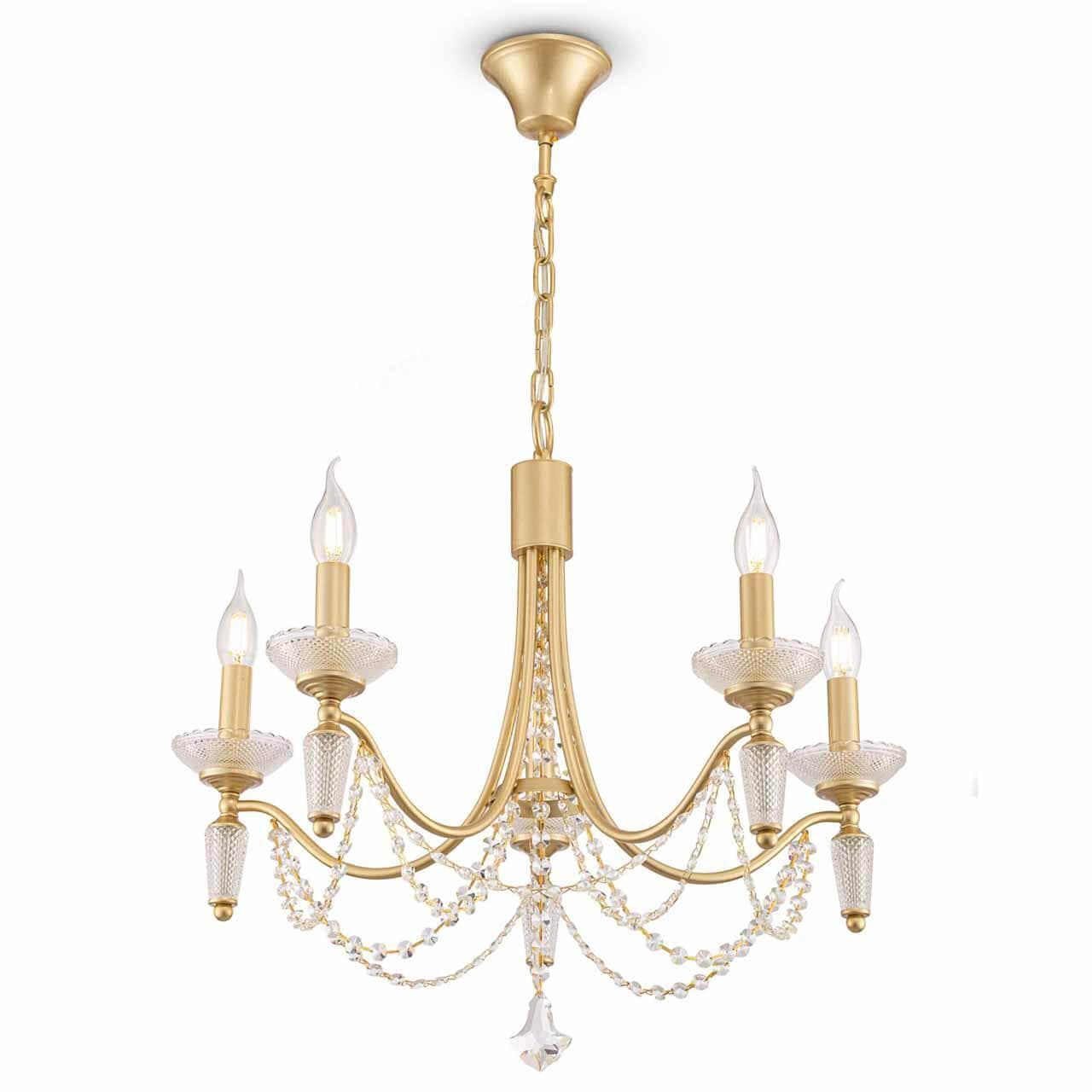 Freya Classic Zoe Золото Люстра FR2009PL-05G — миниатюра 1