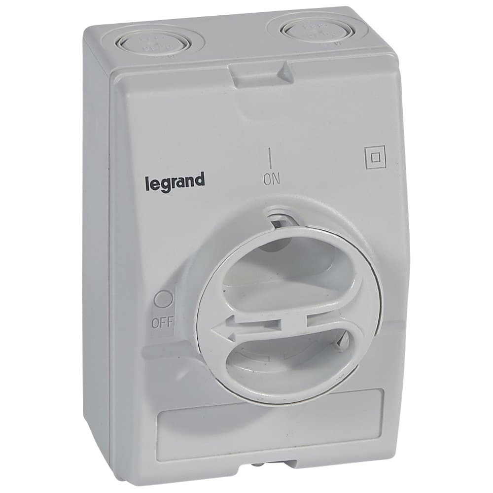 Legrand Пустая коробка IP 65 серая 3П или 4П с Н.О. и Н.З. контактами или без них 25 и 32 А 022243