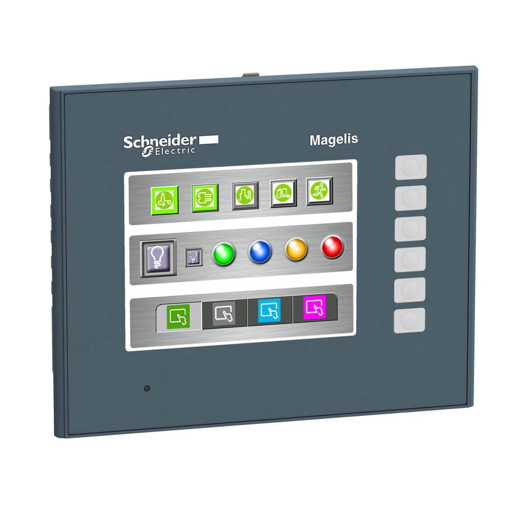 SE Сенсорный ЦВ терминал 3,5 TFT 6 кнопок 1 RJ45 RS232/485 Ethernet TCP/IP 96Mб/512кБ HMIGTO1310 — миниатюра 3