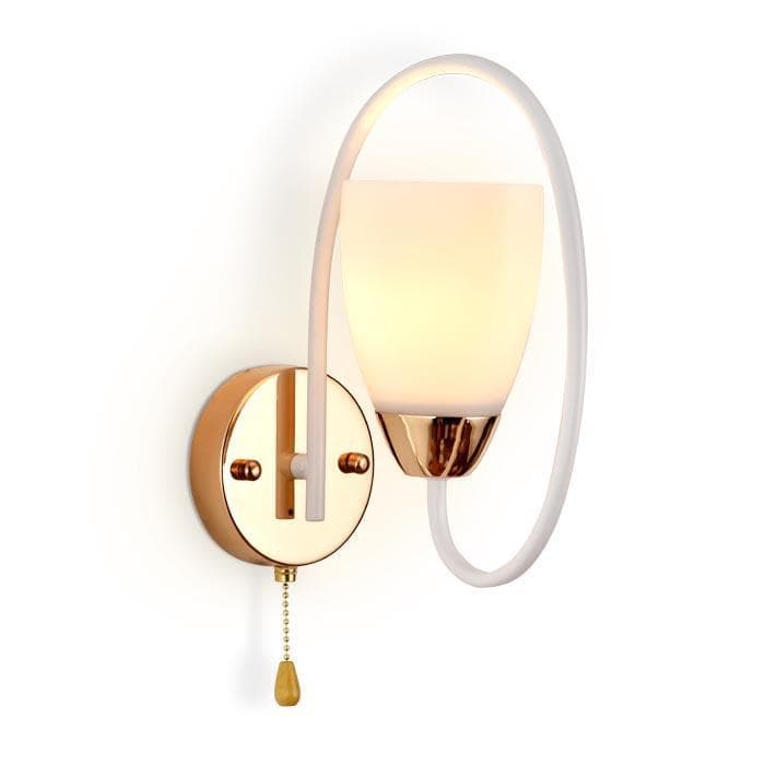 Ambrella Настенный светильник с выключателем TR3133 WH/GD белый/золото E27 max 40W 320*100*230 — миниатюра 1