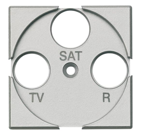BT Axolute Алюминий Лицевая панель для розеток TV+FM+SAT HC4207