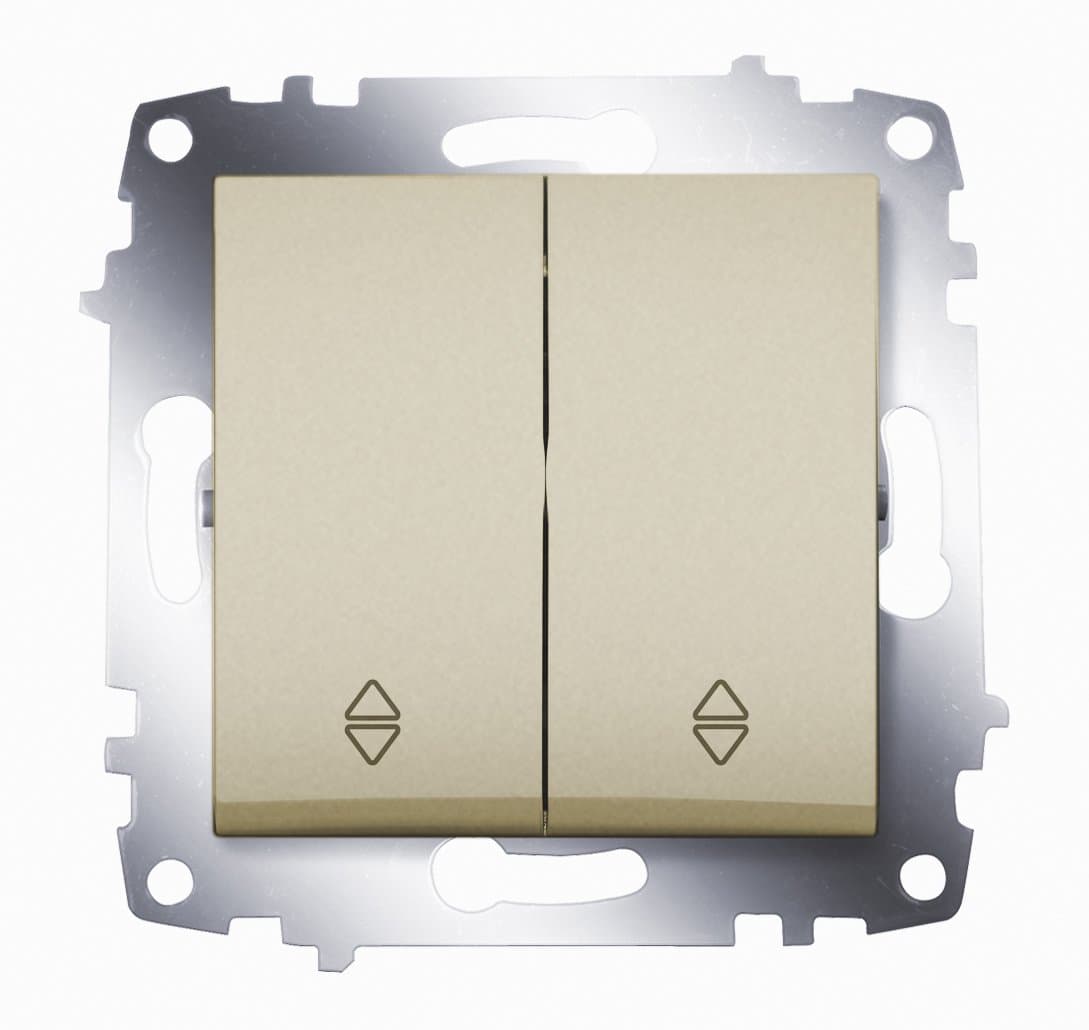ABB Cosmo Титаниум Переключатель 2 кл. сх. 6 619-011400-211