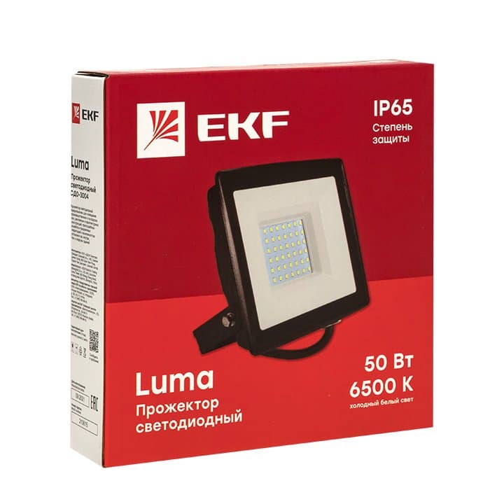 EKF Basic Прожектор светодиодный СДО-3004 50Вт 6500К IP65 — миниатюра 2