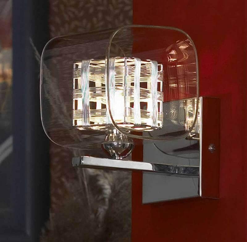 Lussole S.R.L Металл Хром /  Стекло Светильник настенный G9 5W GRLSC-8001-01 — миниатюра 4
