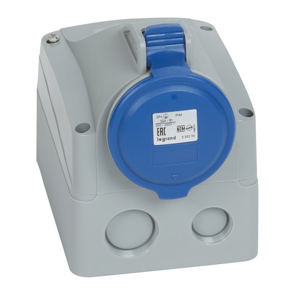 Legrand Розетка накладная 32А 2К+З 230 В IP 44 090180