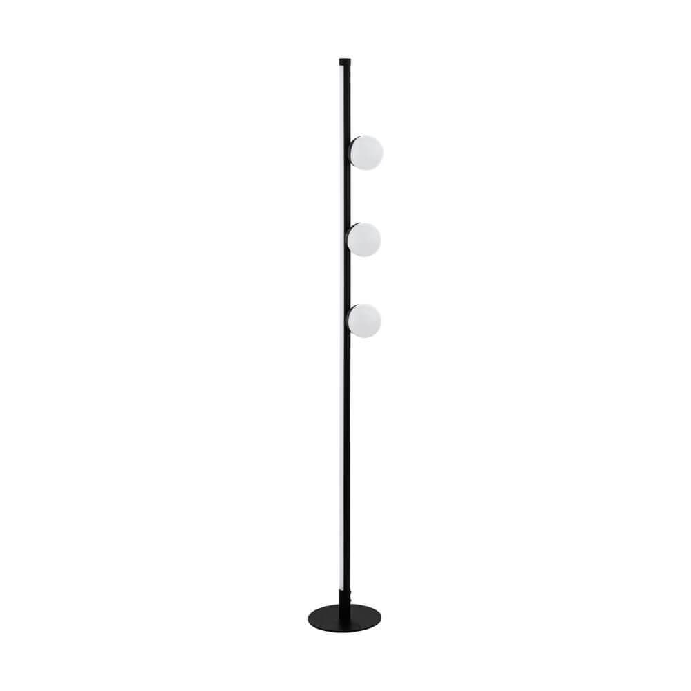 Eglo 99378 Торшер PHIANEROS, LED 12W, 1390lm, H1400, Ø200, сталь, черный/пластик, черный, белый