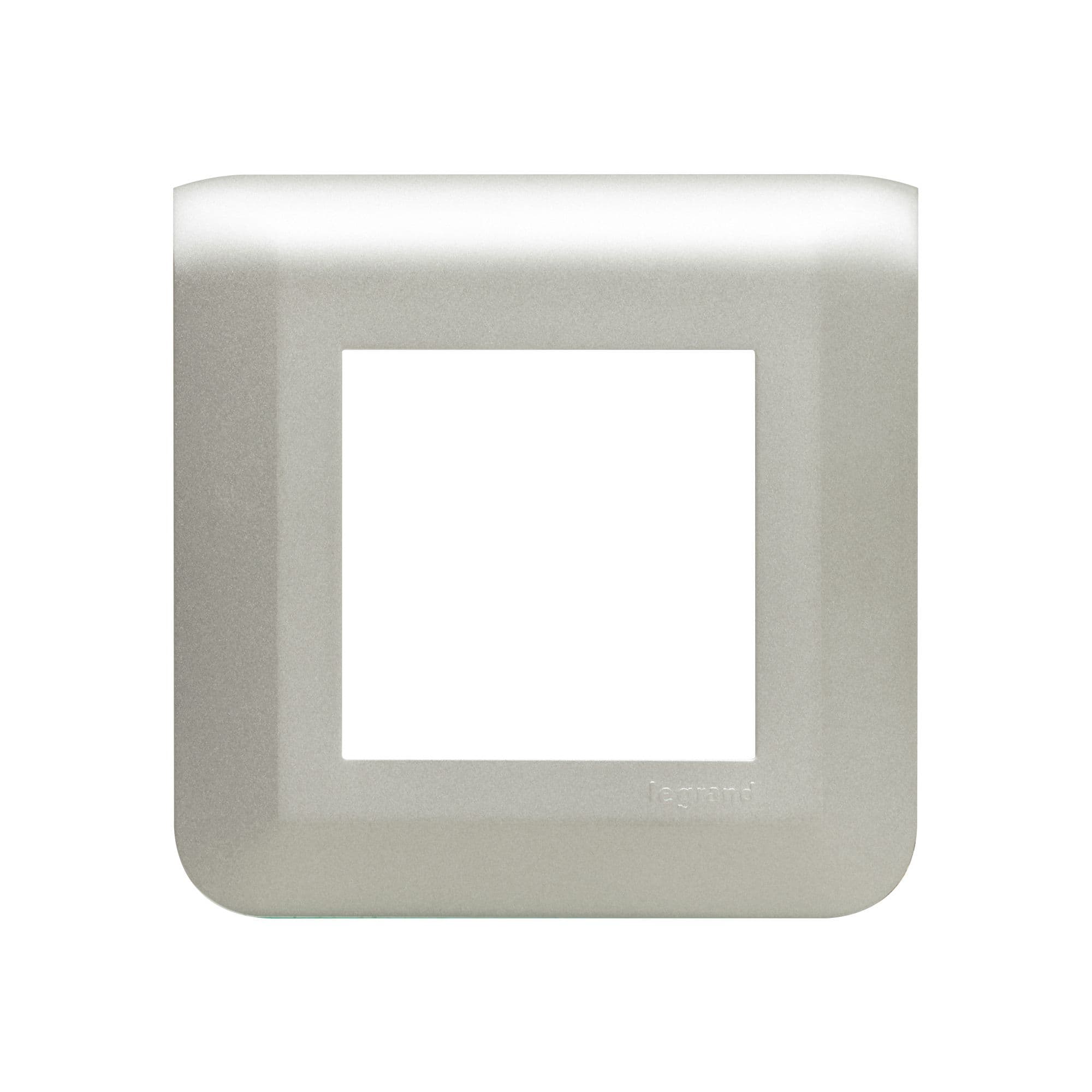 Legrand Mosaiс Рамка - Программа Mosaic - 2 модуля - алюминий 079302L — миниатюра 2