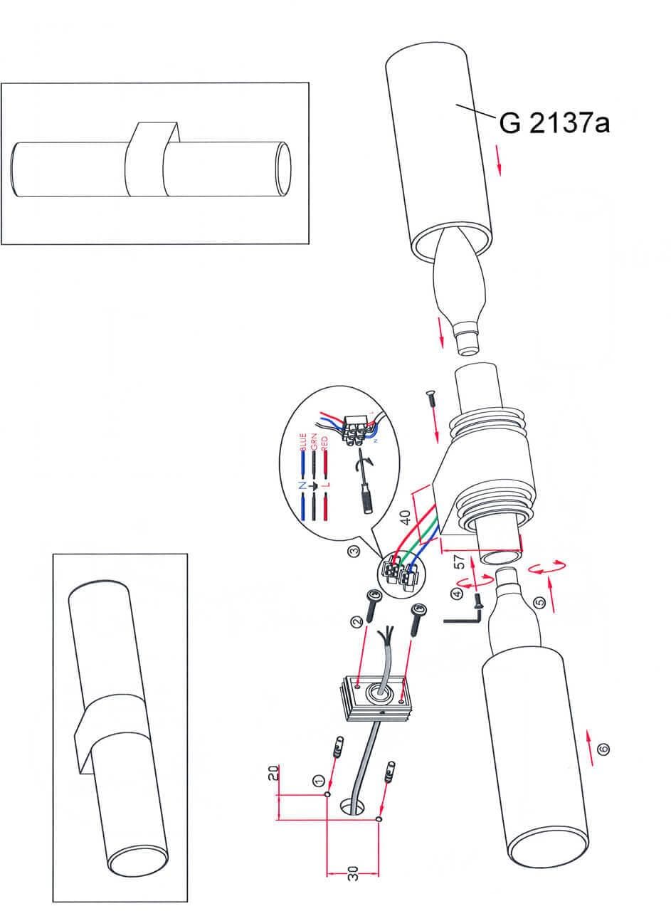 Odeon Light Светильник настенный 2137/2W ODL11 727 хром IP44 E14 2*40W 220V WANT — миниатюра 4