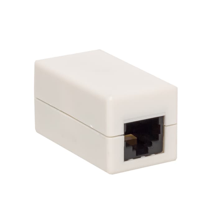 EKF Адаптер проходной TERACOM Cat.5E неэкранированный RJ45-RJ45 белый — миниатюра 1