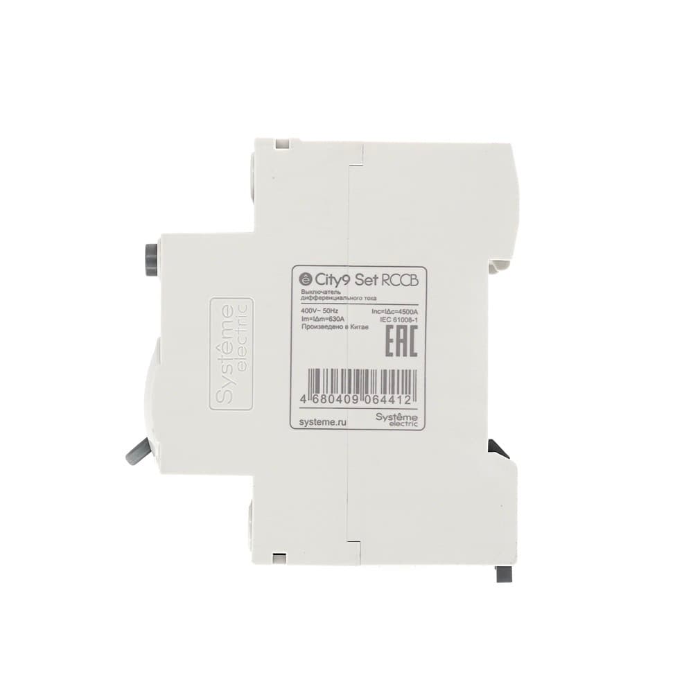 Systeme Electric City9 Set ВДТ 40А 4P 300мА A-S 400В — миниатюра 5