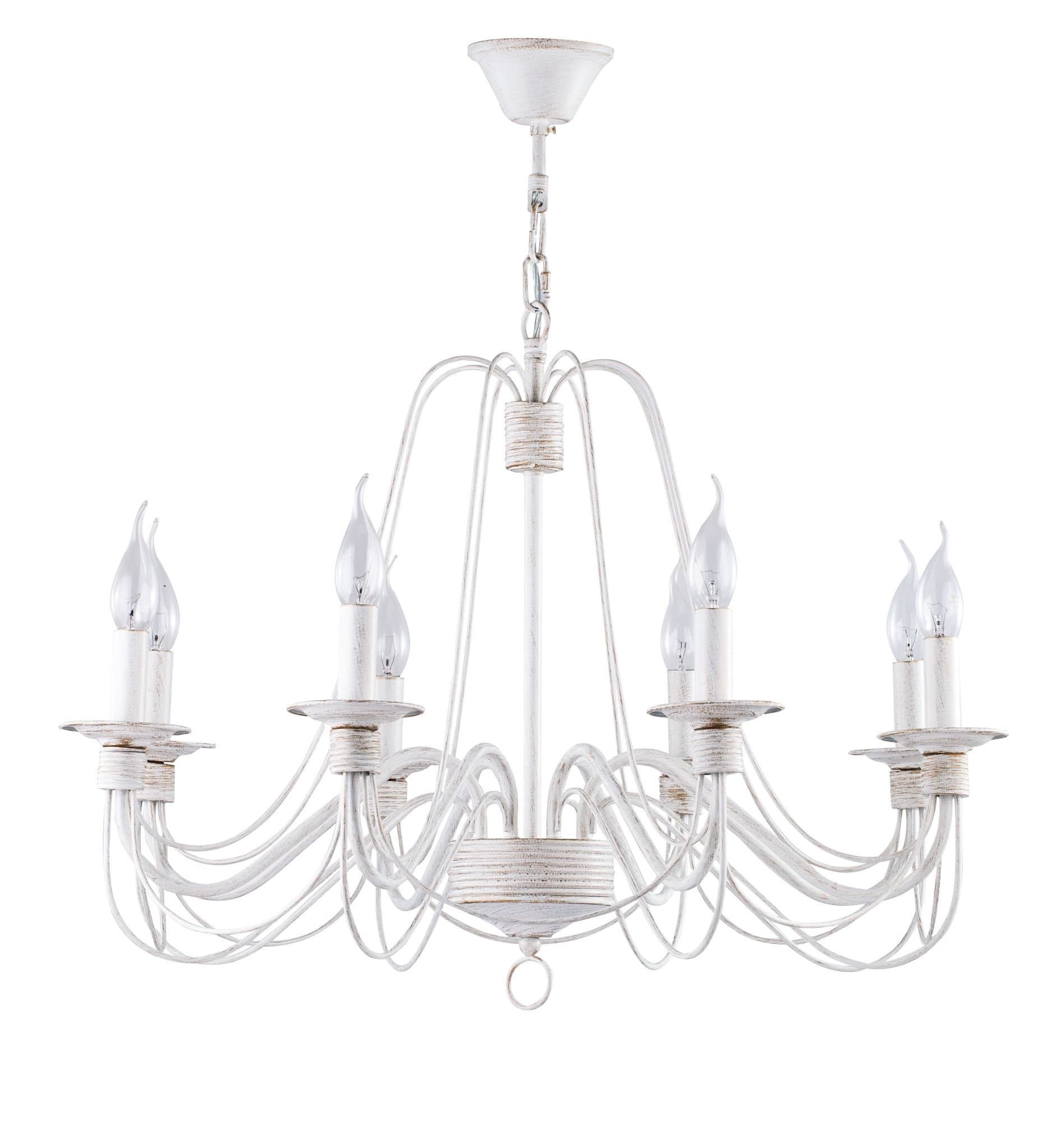 Freya Classic Velia Белый с Золотом Люстра E14 60W FR2046-PL-08-WG — миниатюра 2