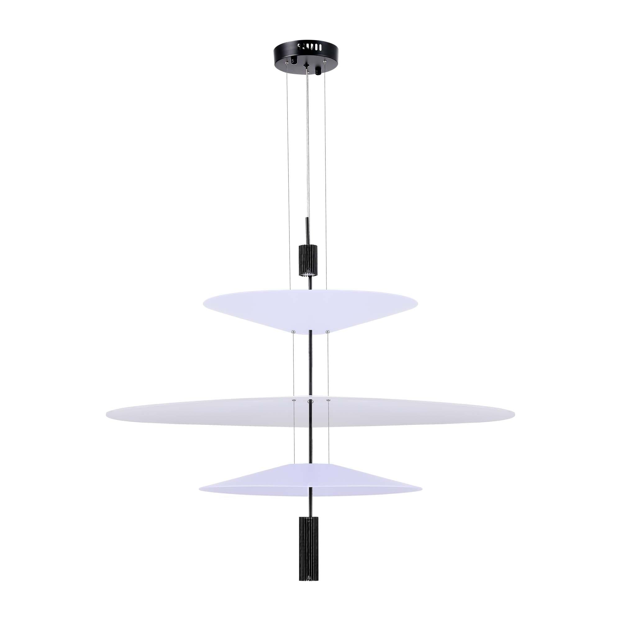 ST LUCE SL6101.423.01 Люстра подвесная Черный/Белый LED 1*15W 3000K