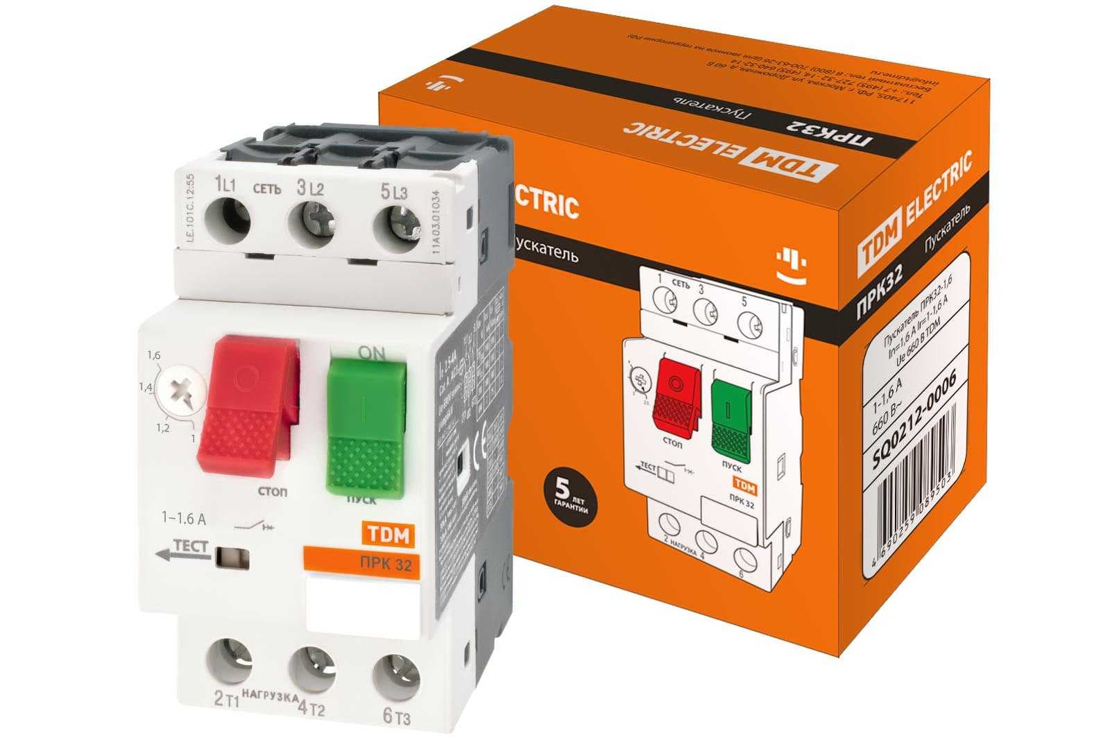 TDM Пускатель ПРК32-25 In=25A Ir=20-25A Ue 660В SQ0212-0014 — миниатюра 2