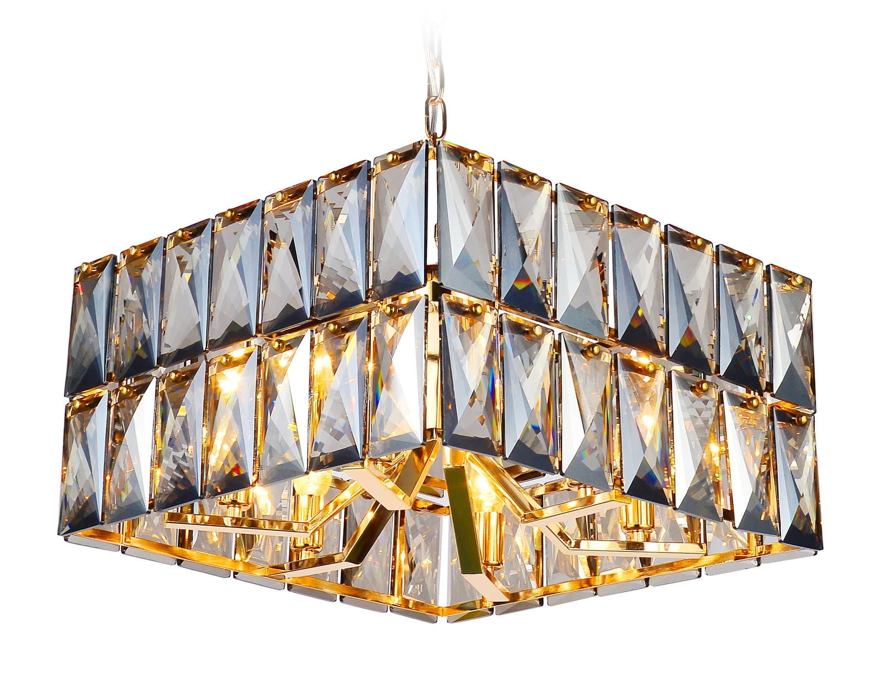 Ambrella Подвесная люстра TR5162/6 GD/SM золото/дымчатый E14/6 max 40W 480*480*945 — миниатюра 1