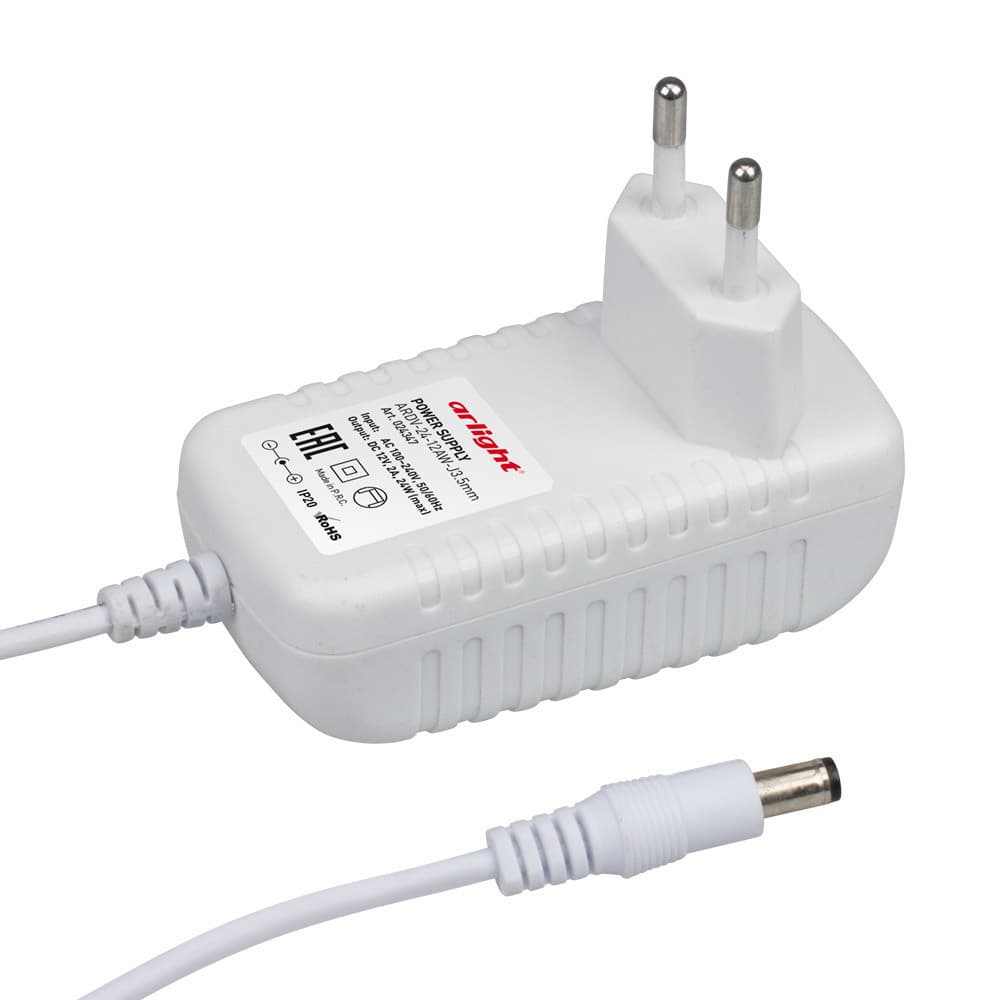 Arlight Блок питания ARDV-24-12AW-J3.5mm (12V, 2A, 24W) (Адаптер) 024347