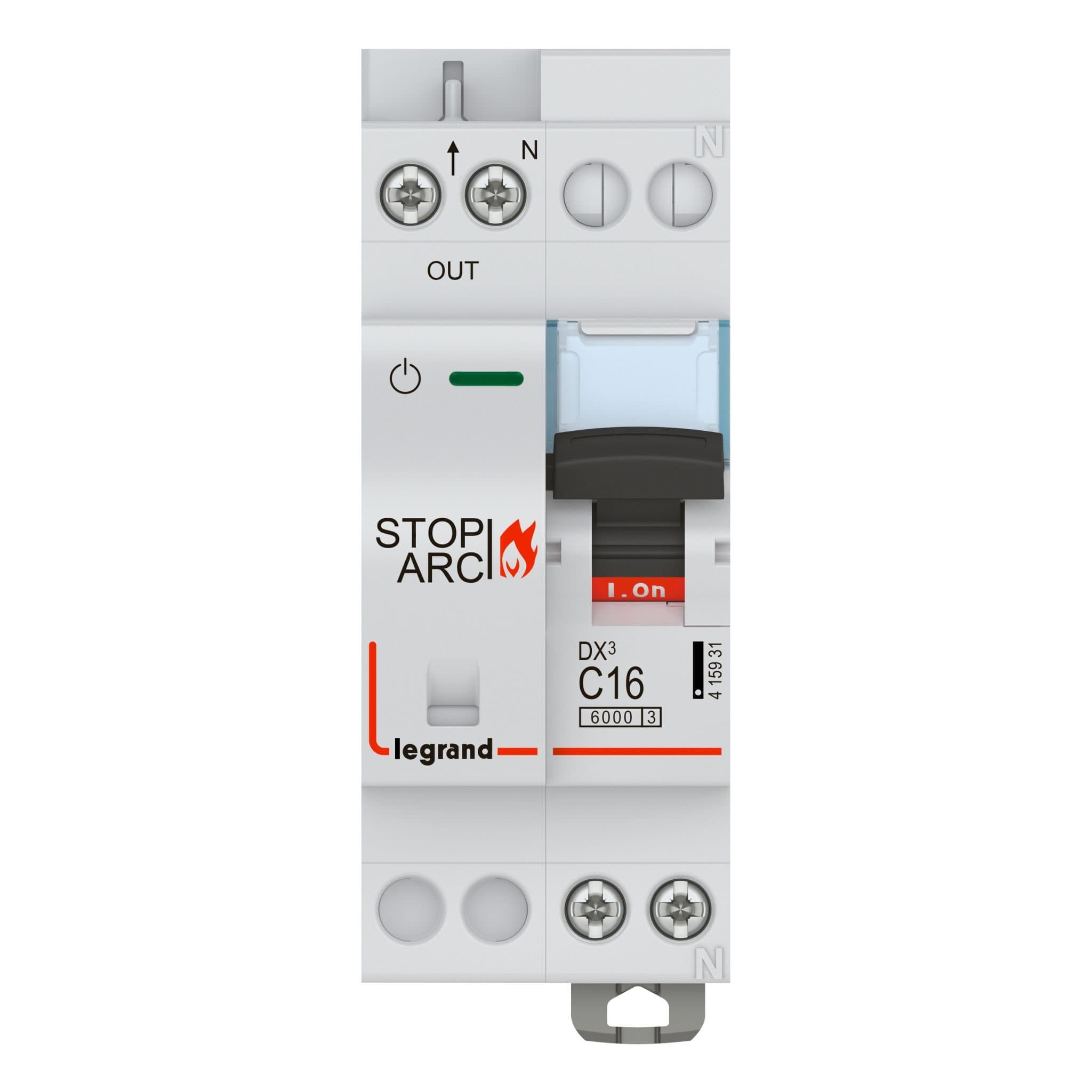 Legrand УЗДП DX3 Stop Arc 1P+N C16A 6000A (c авт. выключателем) 415931 — миниатюра 2