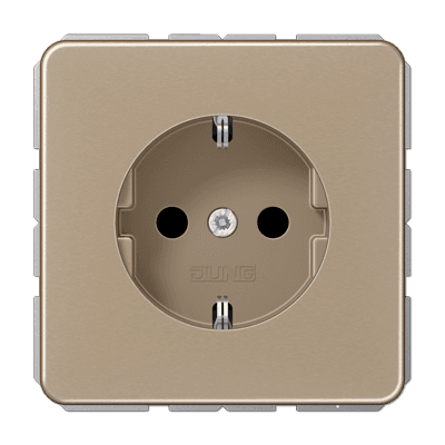 JUNG SCHUKO®-розетка 16 A / 250 B ~ , золотая бронза CD1521GB