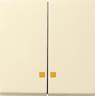 Gira S-55 Крем глянц Клавиша 2-ая с линзами подсветки 063101