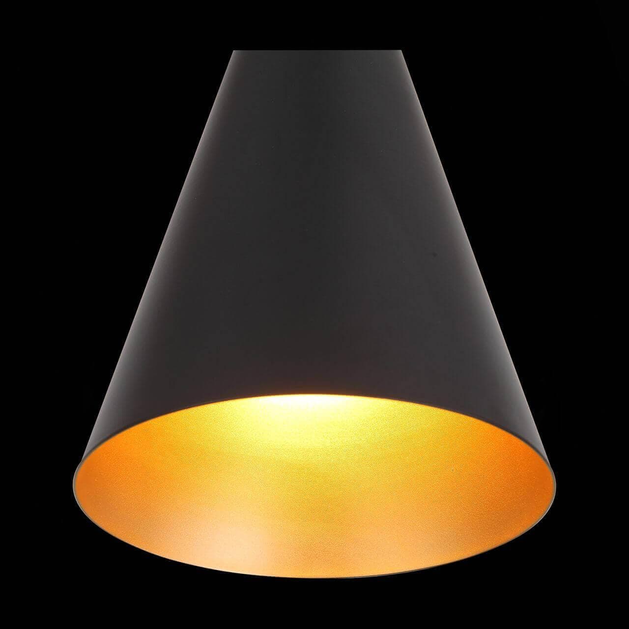 ST LUCE SL874.423.01 Подвес  Черный/Черный, Золото E27 1*40W — миниатюра 3