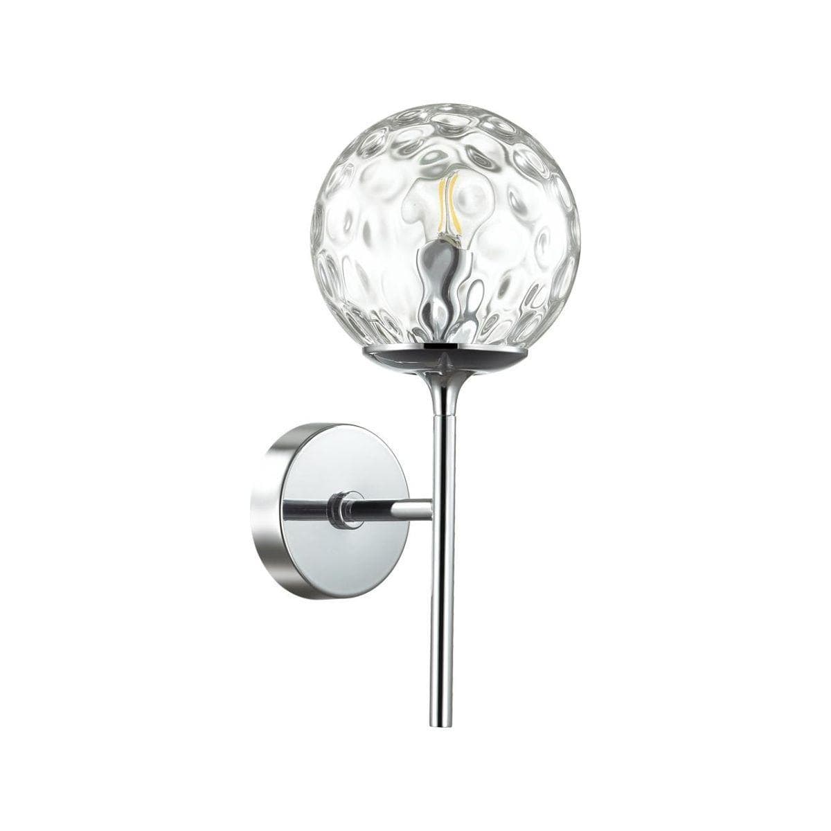 Odeon Light 4982/1W MODERN ODL22 323 хром/прозрачный/стекло Бра E14 1*40W VERASA