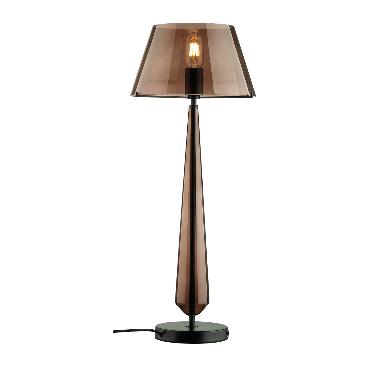 Odeon Light 4852/1T STANDING ODL_EX21 черный/коричневый/стекло Высокая Лампа выкл. на базе E27 1*60W TOWER — миниатюра 2