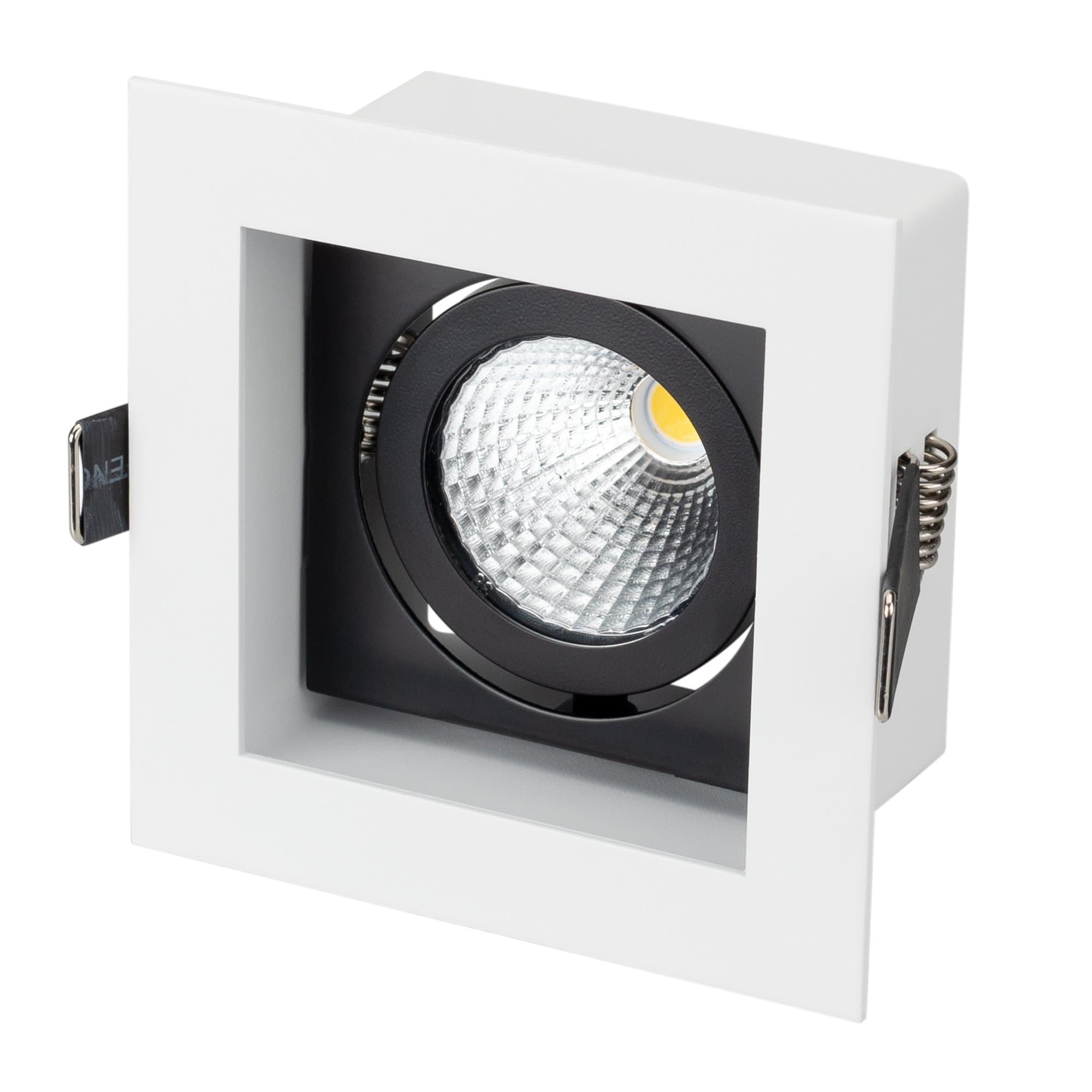 Arlight Светильник CL-KARDAN-S102x102-9W Warm (WH-BK, 38 deg) (IP20 Металл, 3 года) 024126 — миниатюра 1