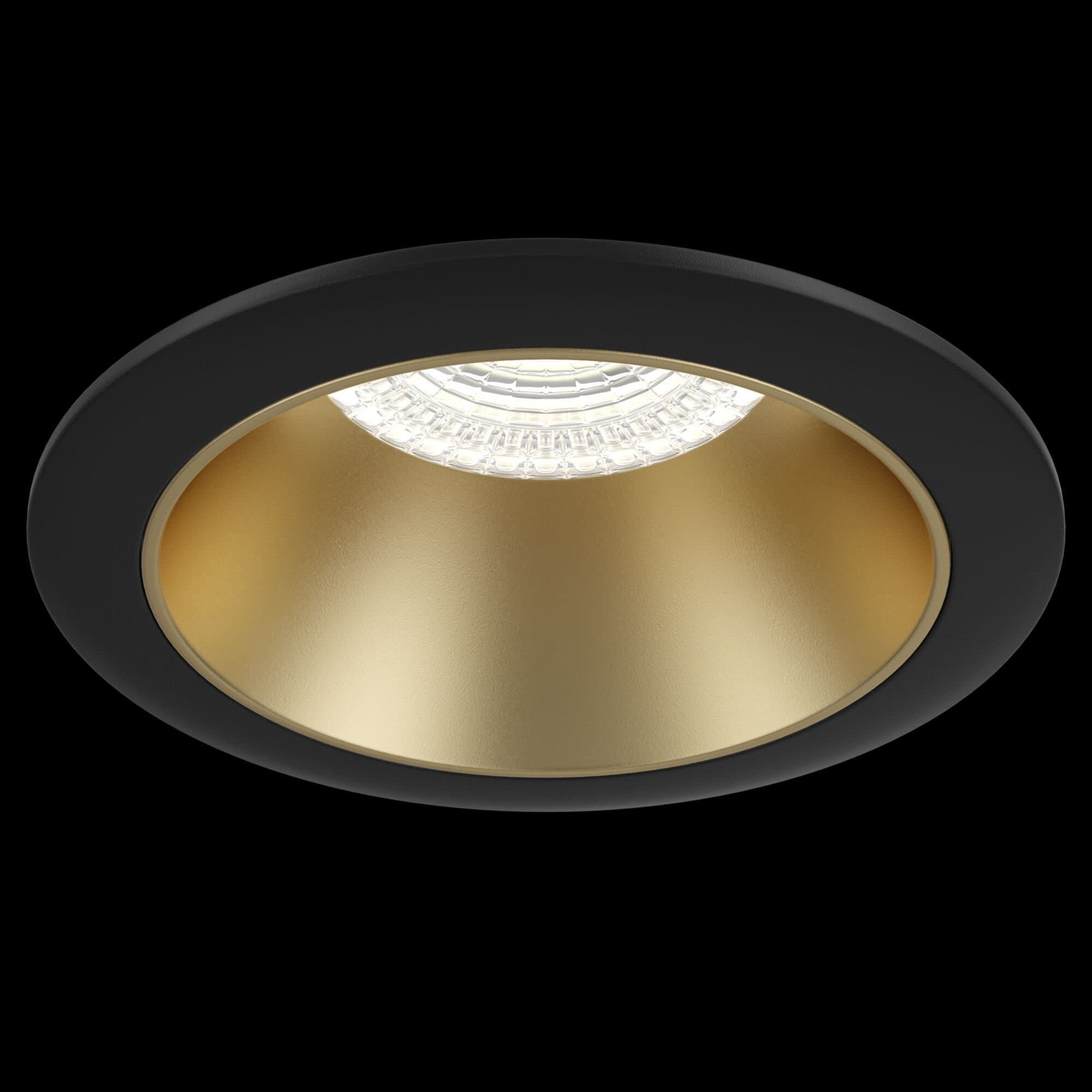 Maytoni Downlight Черный и Матовое золото Светильник встраиваемый (Набор) ( DL051-01B+DLA051-03MG) DL051-1BMG — миниатюра 5
