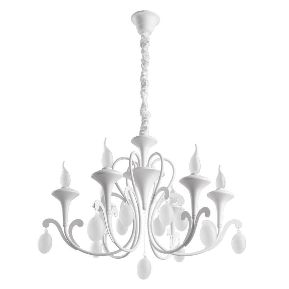 Arte Lamp Montmartre Белая Люстра 40W E14 A3239LM-6WH — миниатюра 1