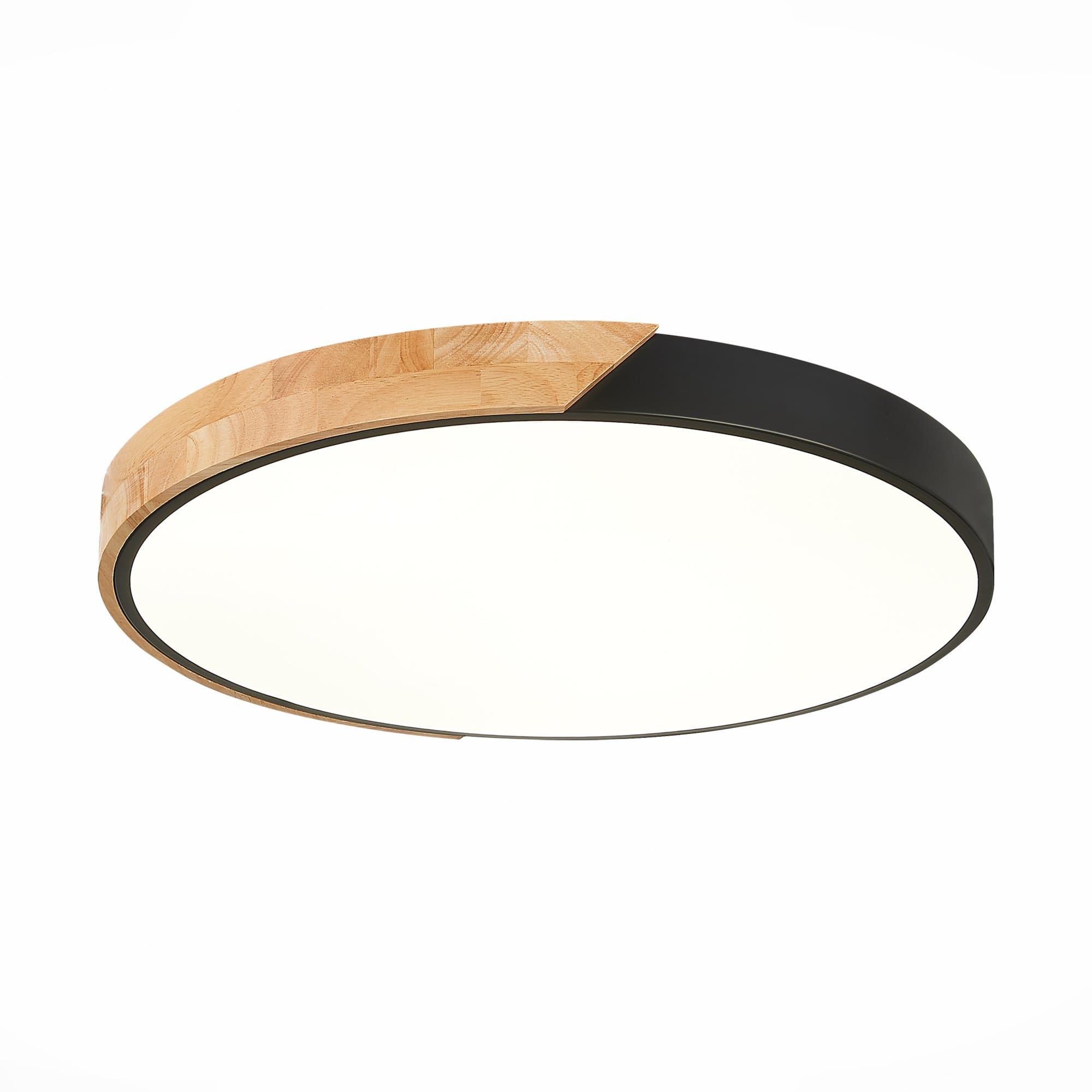 Evoluce SLE200942-01 Светильник потолочный Черный, Светлое дерево/Белый LED 1*45W 3000K/4000K/6000K