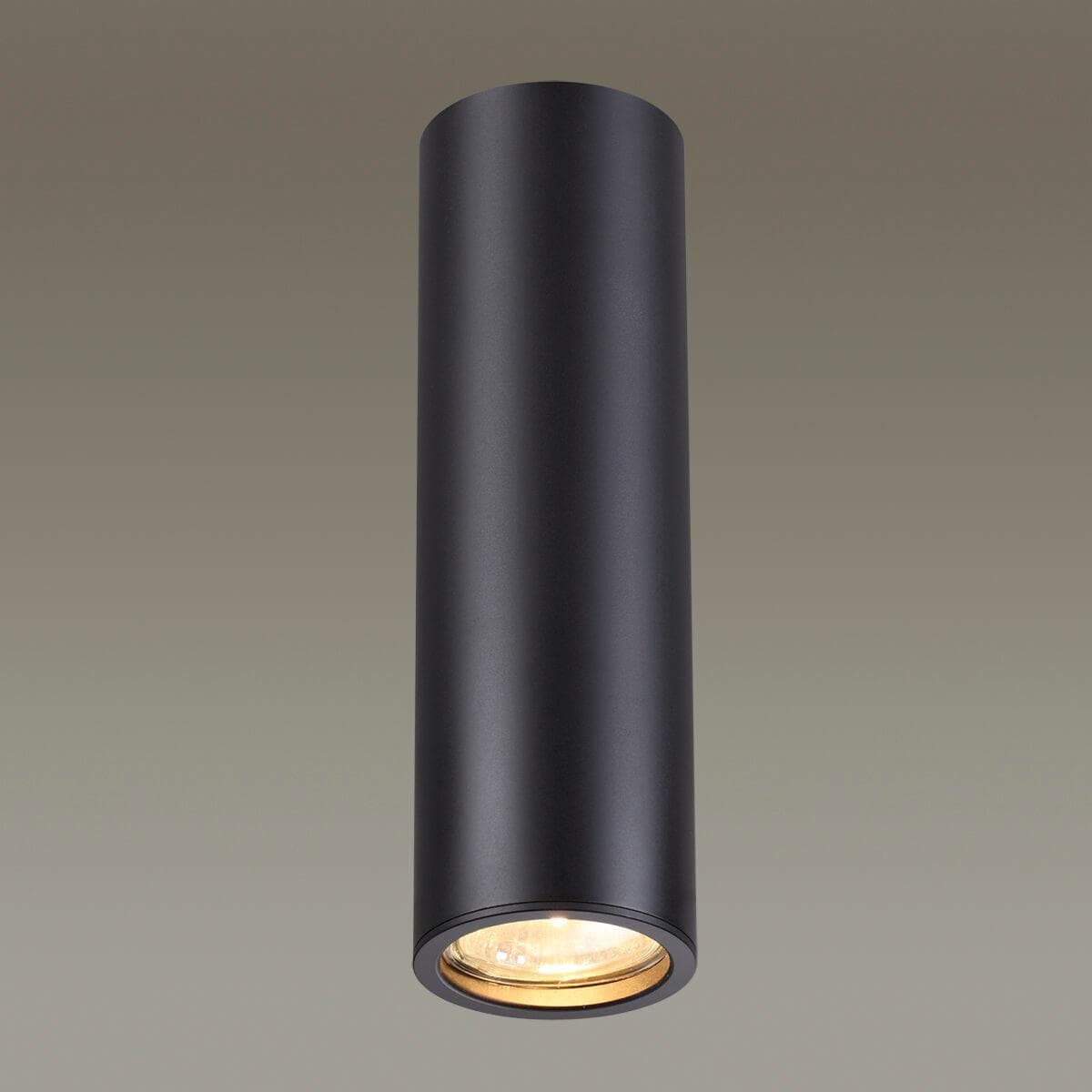 Odeon Light 3830/1C ODL19 207 матовый черный/металл Подвесной/накладной светильник GU10 1*50W D60хH200-1220 VINC — миниатюра 2