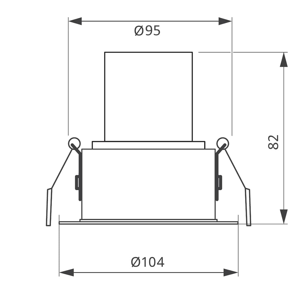 Светильник GREENTECH-LOTUS-B-D104-9W 3000K (встраиваемый) (BRIATON) БЕЛЫЙ (Briaton, IP20 Металл, 3 года) 035340 — миниатюра 9