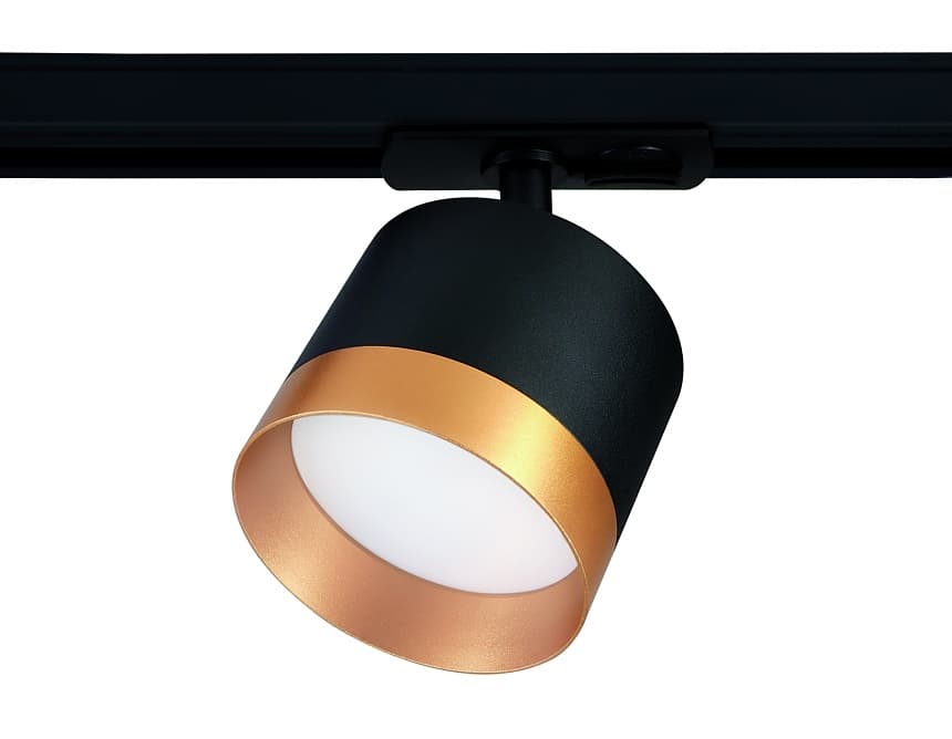 Ambrella Трековый однофазный светильник со сменной лампой GL5365 BK/GD черный/золото GX53 max 12W