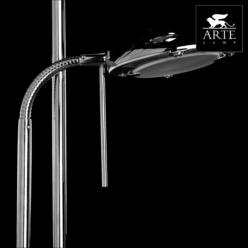 Arte Lamp Duetto Хром Торшер 230W/33W R7S-118MM/G9 1x2300,1x330lm A4329PN-2CC — миниатюра 3