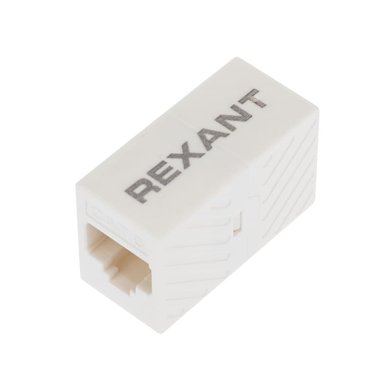 Проходной адаптер, RJ-45(8P-8C), UTP неэкранированный, категория 6, (гнездо-гнездо), Rexant 03-0108