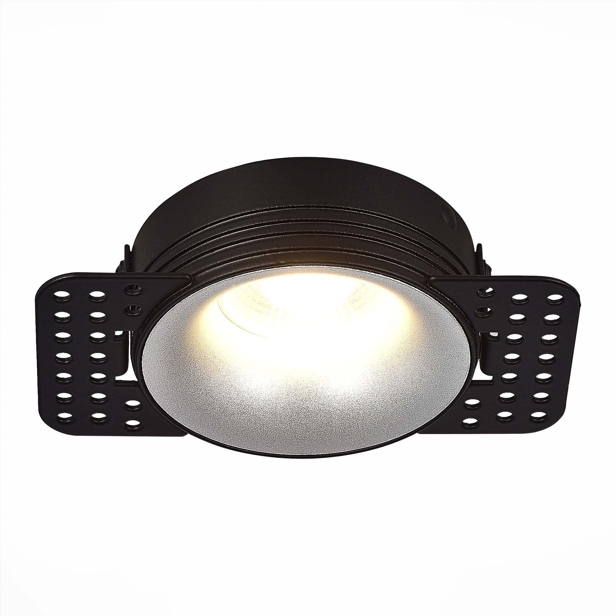 ST LUCE ST218.418.01 Св-к встр. Черный GU10 1*50W IP20 D85xH30 165-265V Без ламп