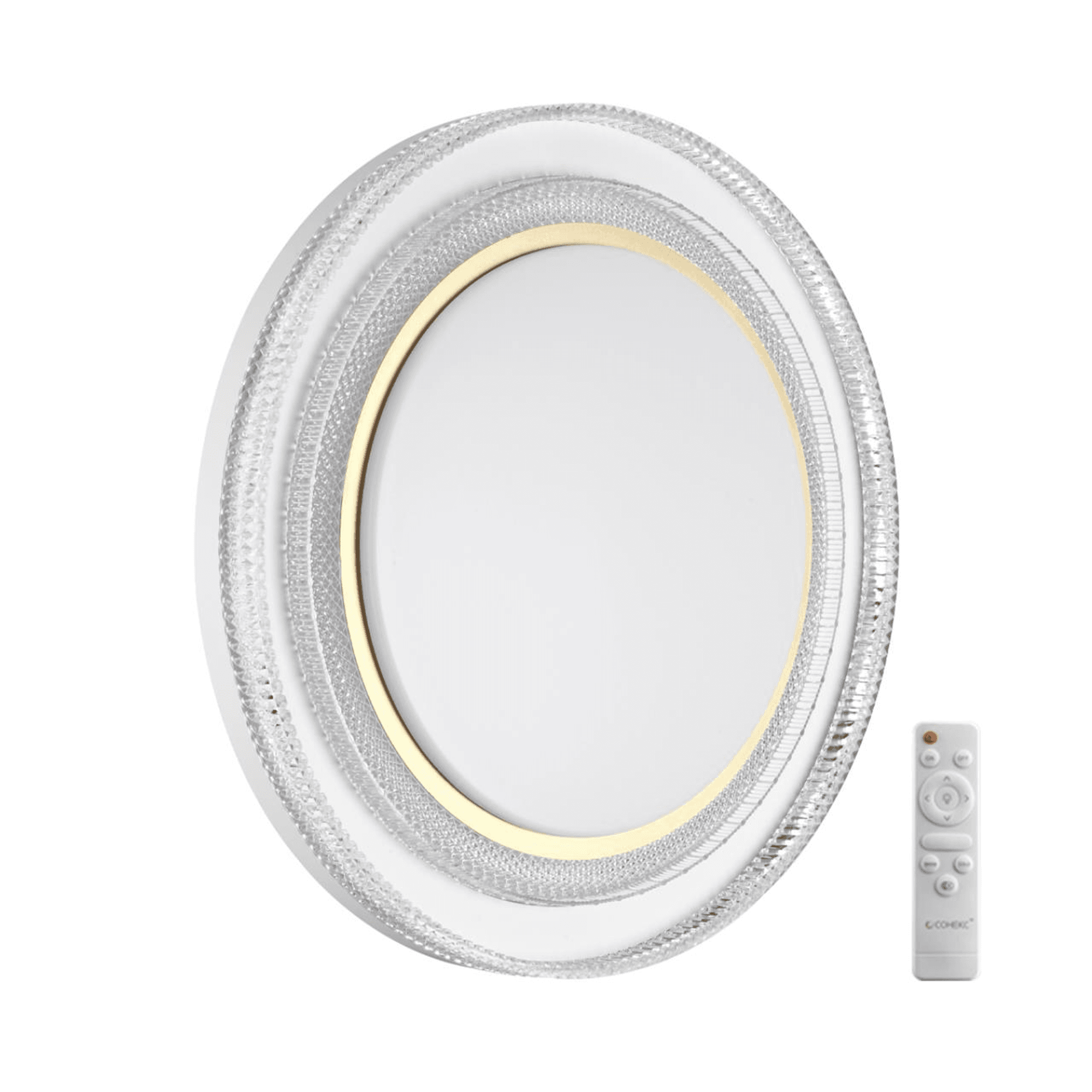 Sonex 7641/EL MARON SN Светильник пластик/золотистый LED 70Вт 3000-6000K D490 IP43 пульт ДУ SUZY GOLD