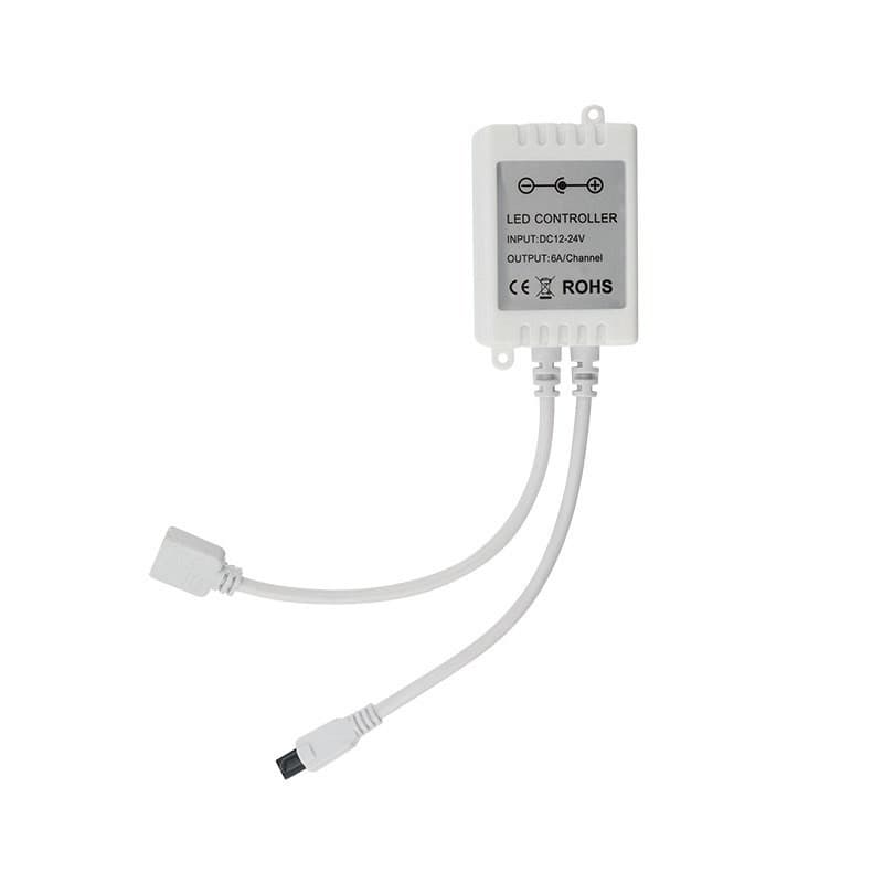 LAMPER LED контроллер для светодиодной ленты White Mix 12/24 В, 72/144 Вт, 24 кнопки(IR) 143-106-7 — миниатюра 1