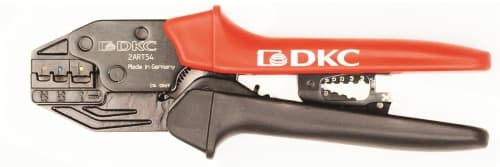 DKC Клещи для обжима провода 0,25-6 кв. мм изолированным наконечником или разъемом (овал)  с функцией снятия изоляции