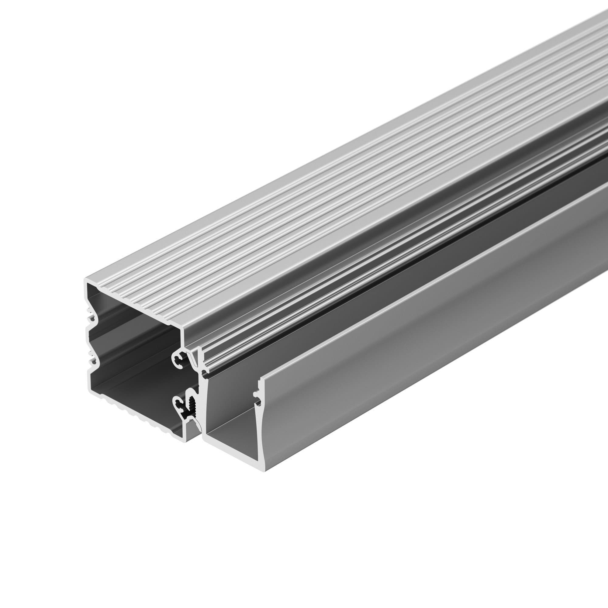 Arlight Профиль с экраном ALU-BASE-WH28-2000 ANOD+FROST (Металл) 015460 — миниатюра 2