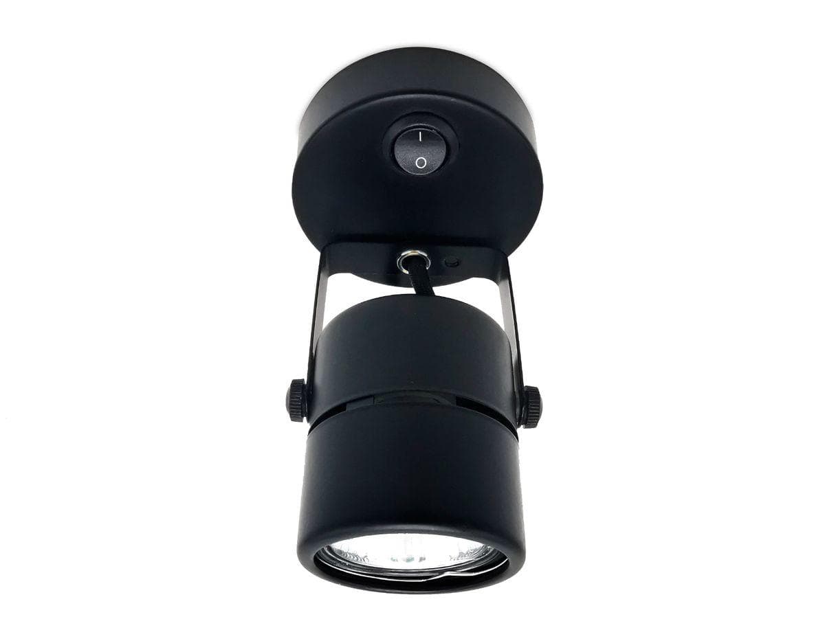 Ambrella Накладной поворотный светильник с выключателем TA102 BK черный GU10 D80*130*D60 — миниатюра 4
