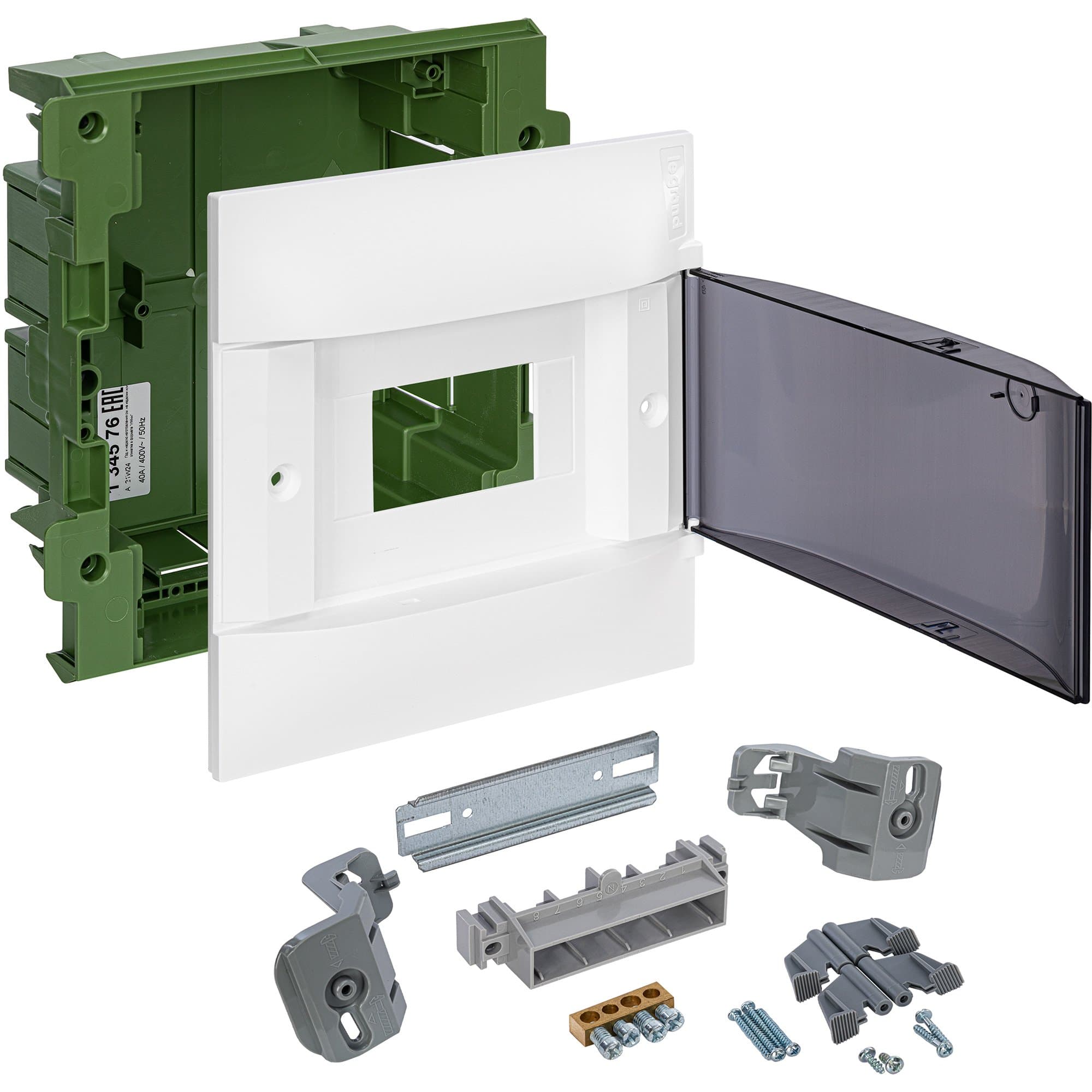 Legrand Practibox S Пластиковый щиток Встраиваемый (в полые стены) 1X6 Дымчатая дверь 134576 — миниатюра 7