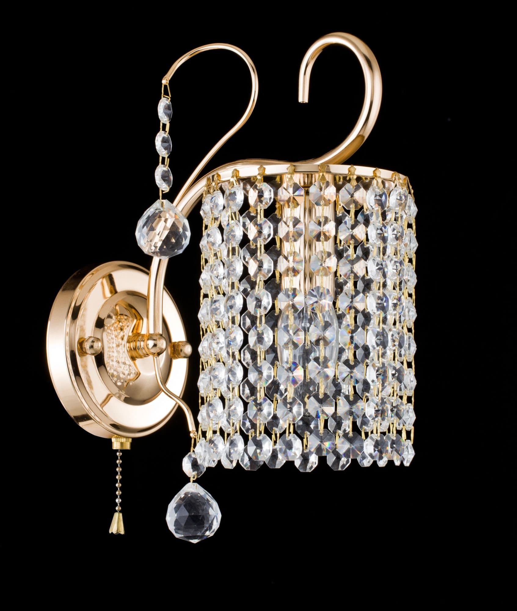 Freya Crystal Leona Золото Бра E14 40W FR1127-WL-01-G — миниатюра 3
