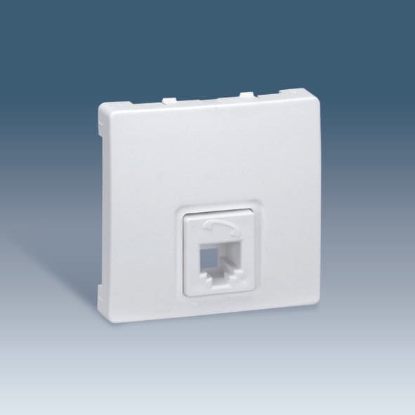 Simon 73 loft Белая Розетка ТЛФ 1-ая 73480-60