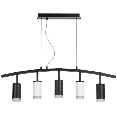 Lightstar LR7353733620 Люстра RULLO 5х50W GU10 ЧЕРНЫЙ/БЕЛЫЙ (571735+214437-3+214436-2+202430-5), шт
