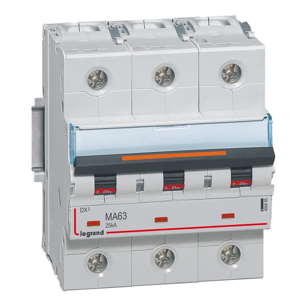 Legrand Автоматический выключатель DX3 3П MA63A 25кА 409885