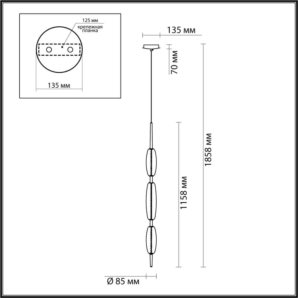Odeon Light 4792/28L PENDANT ODL21 009 бронзовый/белый Подвес LED 28W SPINDLE — миниатюра 4