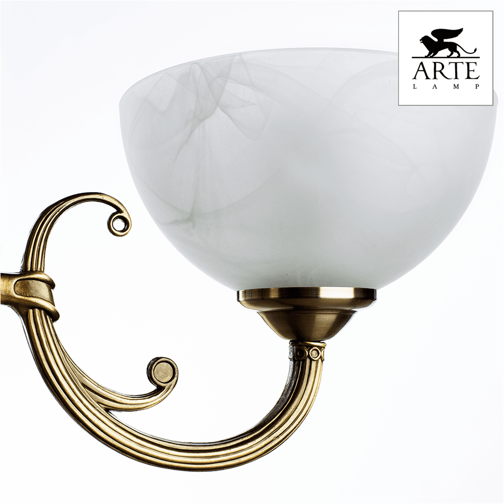 Arte Lamp Windsor Бронза/Белая Люстра 40W/40W E14/E27 A3777LM-3-2AB — миниатюра 3