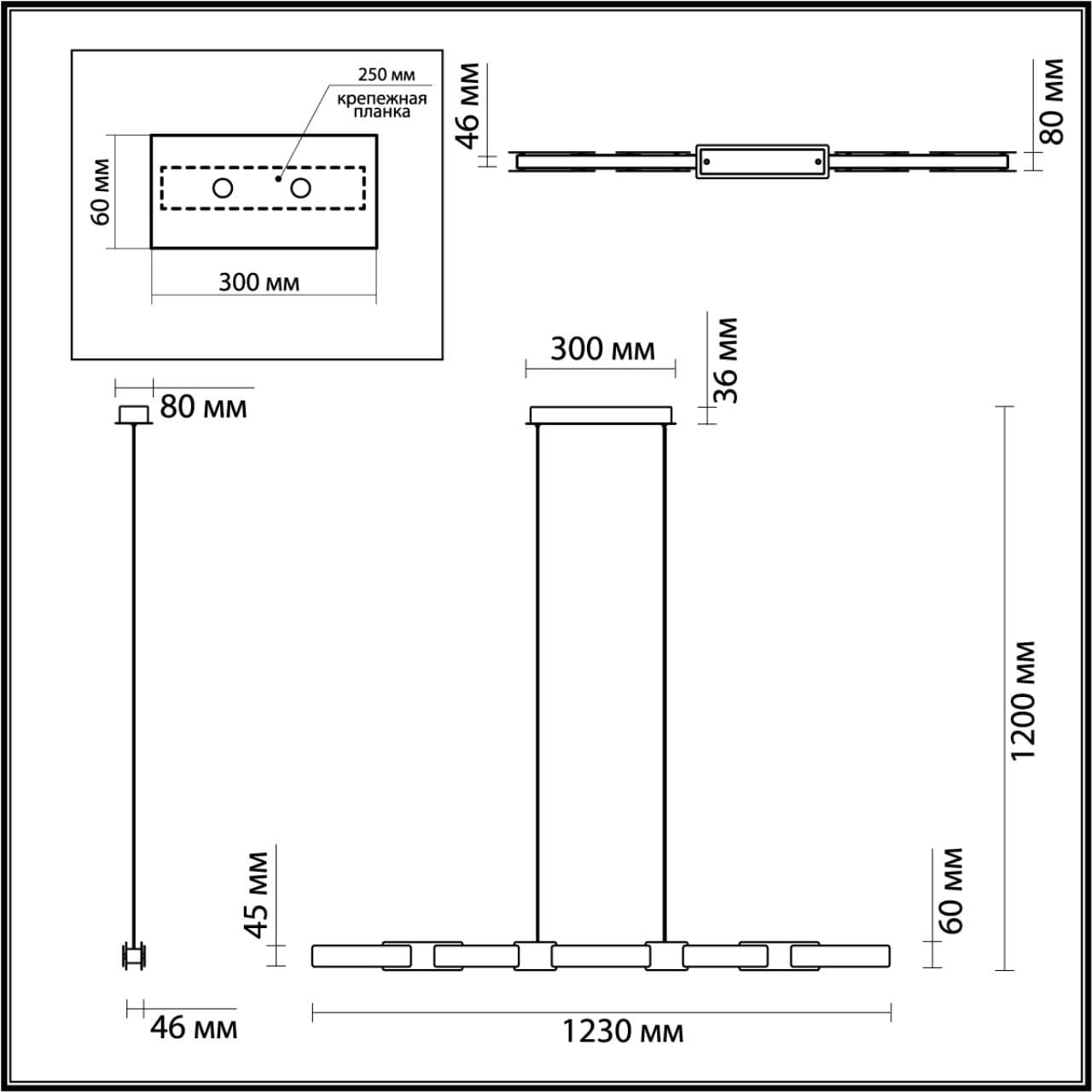 Odeon Light 4991/40L L-VISION ODL23 381 черный/золотой/металл/акрил Люстра LED 40W 3000K FIERRO — миниатюра 2