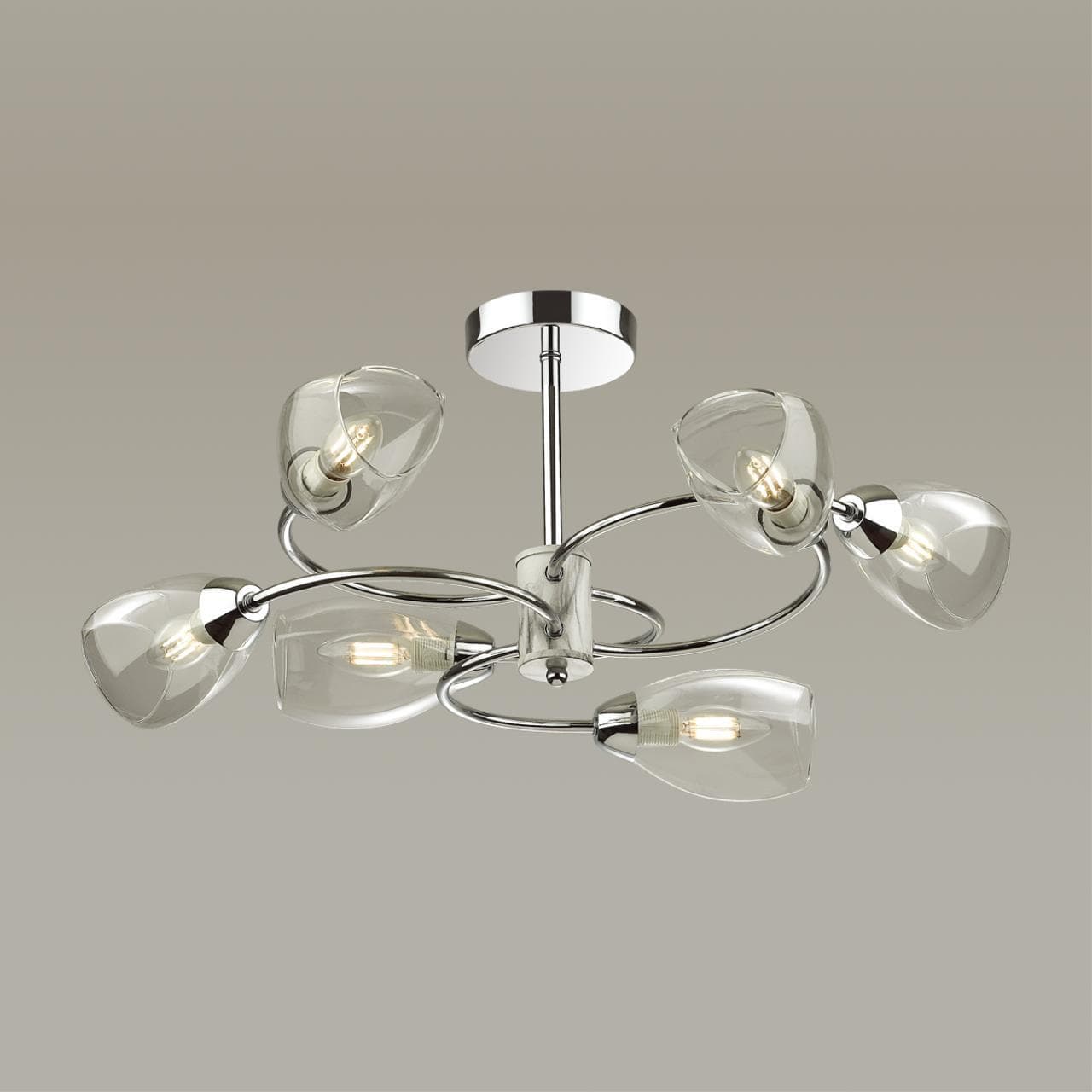 Lumion 4561/6C COMFI LN21 хром Люстра потолочная E14 6*40W 220V ROMEO — миниатюра 3